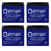 Mighty Max Battery 12V 18AH GEL Battery Replacement for Deliberate 6FM-18 - 4 Pack ML18-12GELMP418